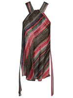 Multicolor Asymmetrical Printed Shirt 1