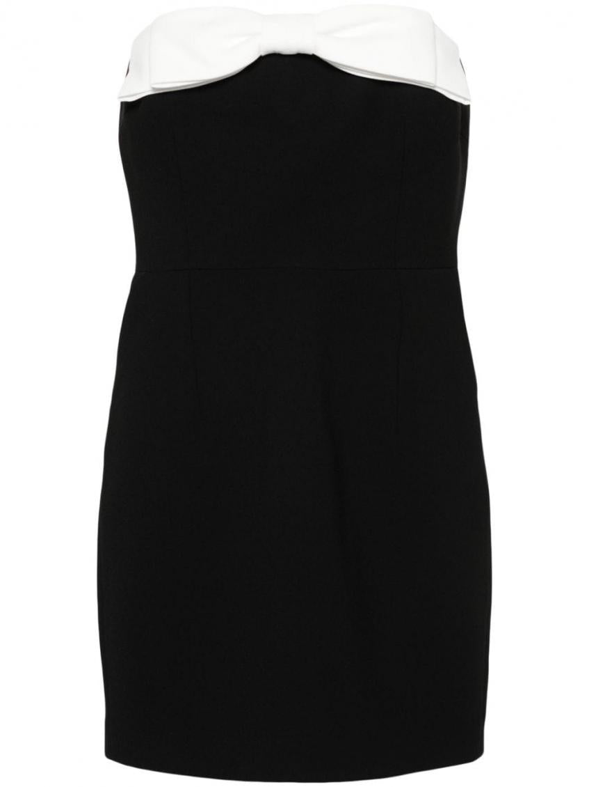 Black Elea crepe mini dress 1