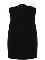 Black Elea crepe mini dress 1