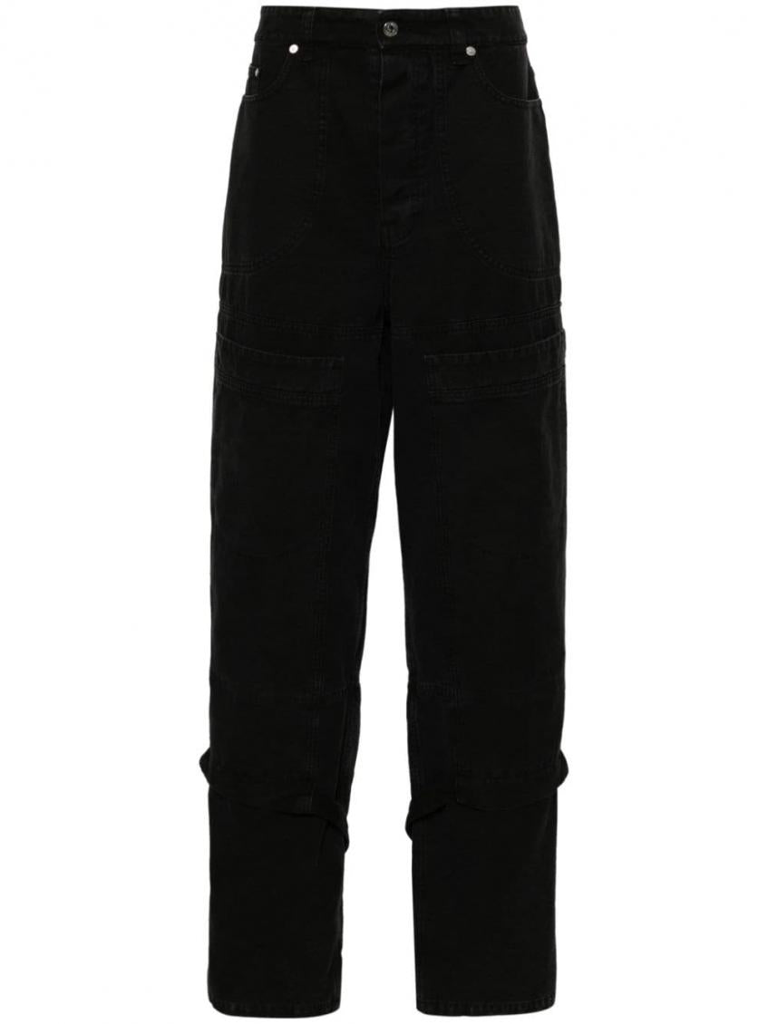 Black Cotton carpenter trousers 2