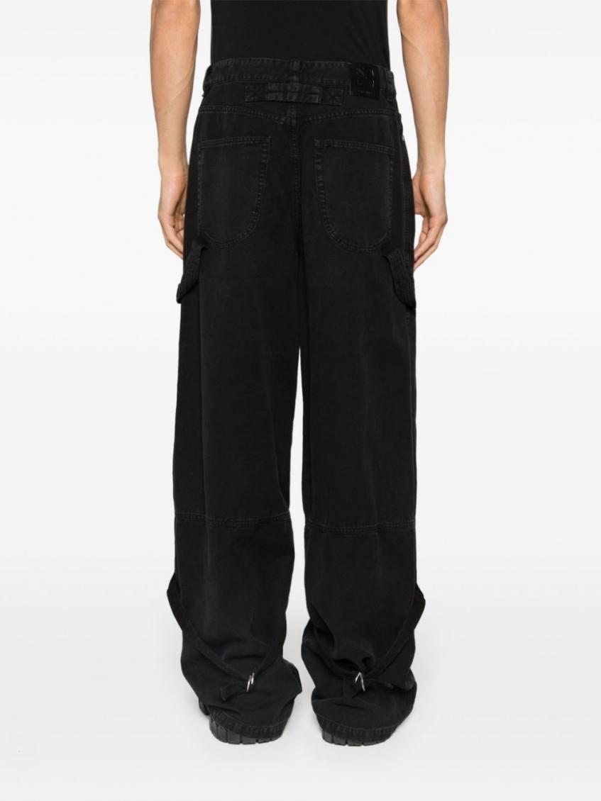 Black Cotton carpenter trousers 4