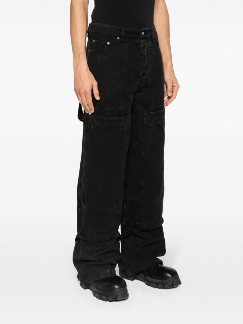 Black Cotton carpenter trousers 5
