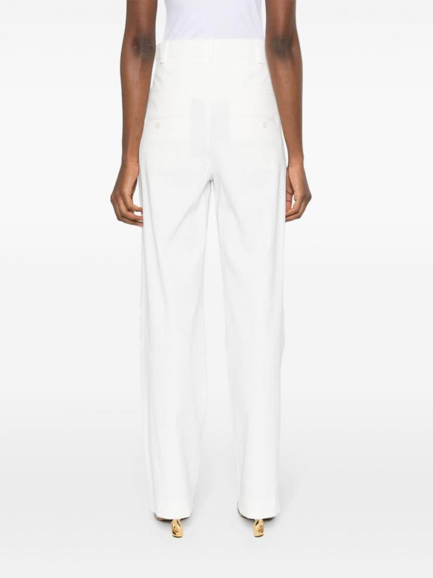White Staya wide leg trousers 4