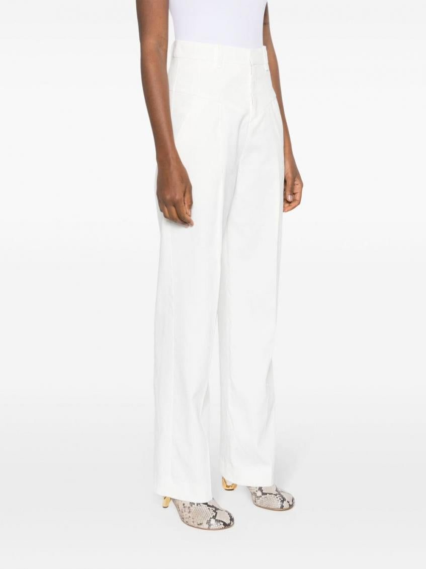 White Staya wide leg trousers 5