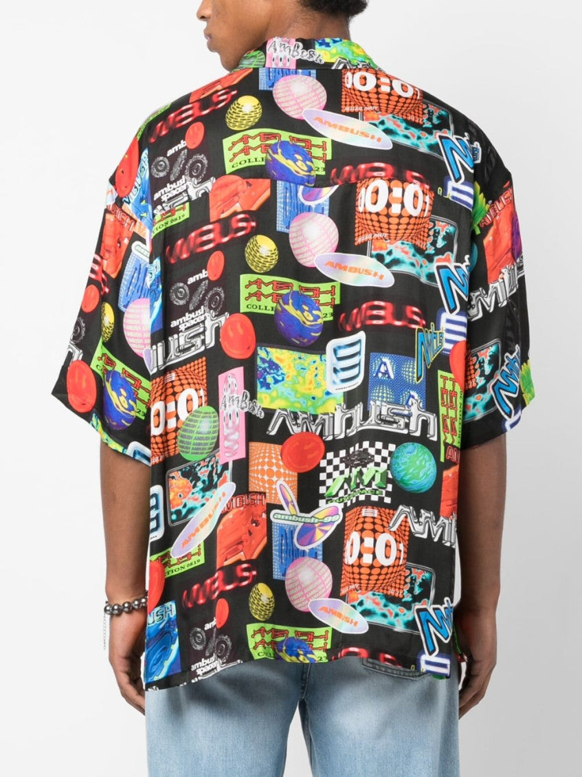 Multicolor Cotton Bowling Shirt 3