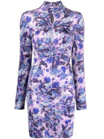 Purple Gram floral print mini dress 1