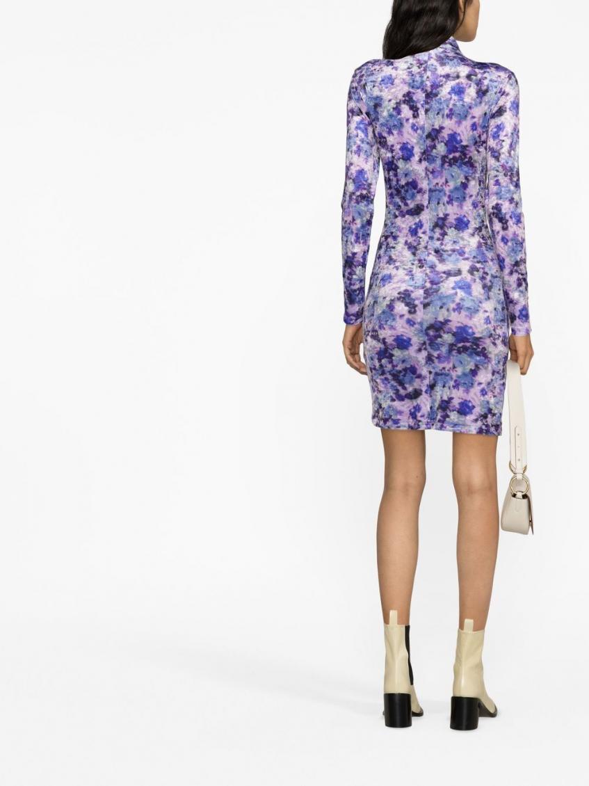 Purple Gram floral print mini dress 3