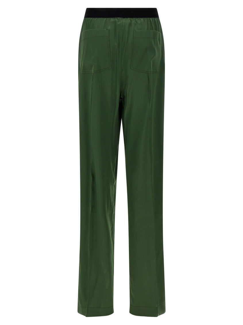 Green Silk pants 2