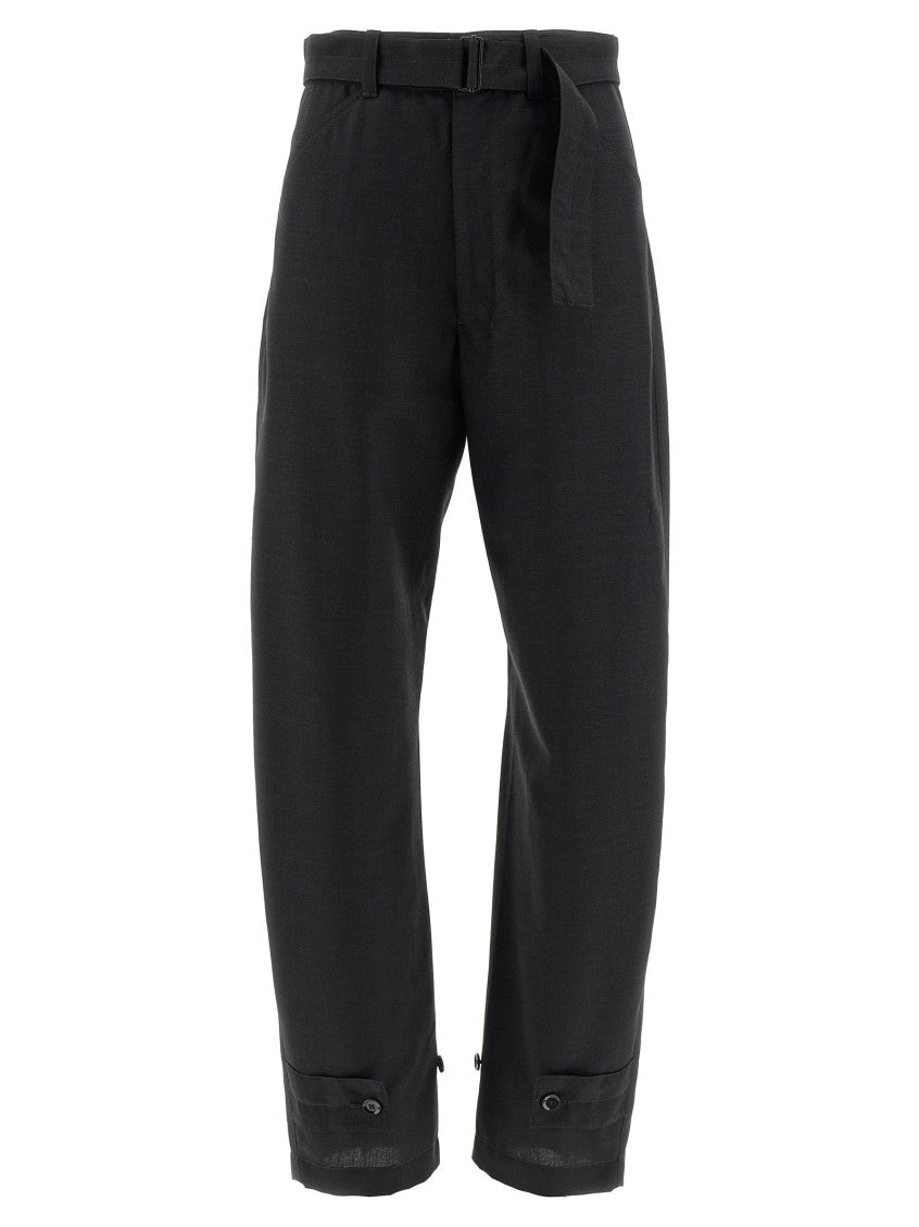 Black 'Curved Tailored' pants 1