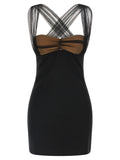 Black 'Draped Padded Cup Mini' dress 1