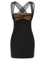 Black 'Draped Padded Cup Mini' dress 1