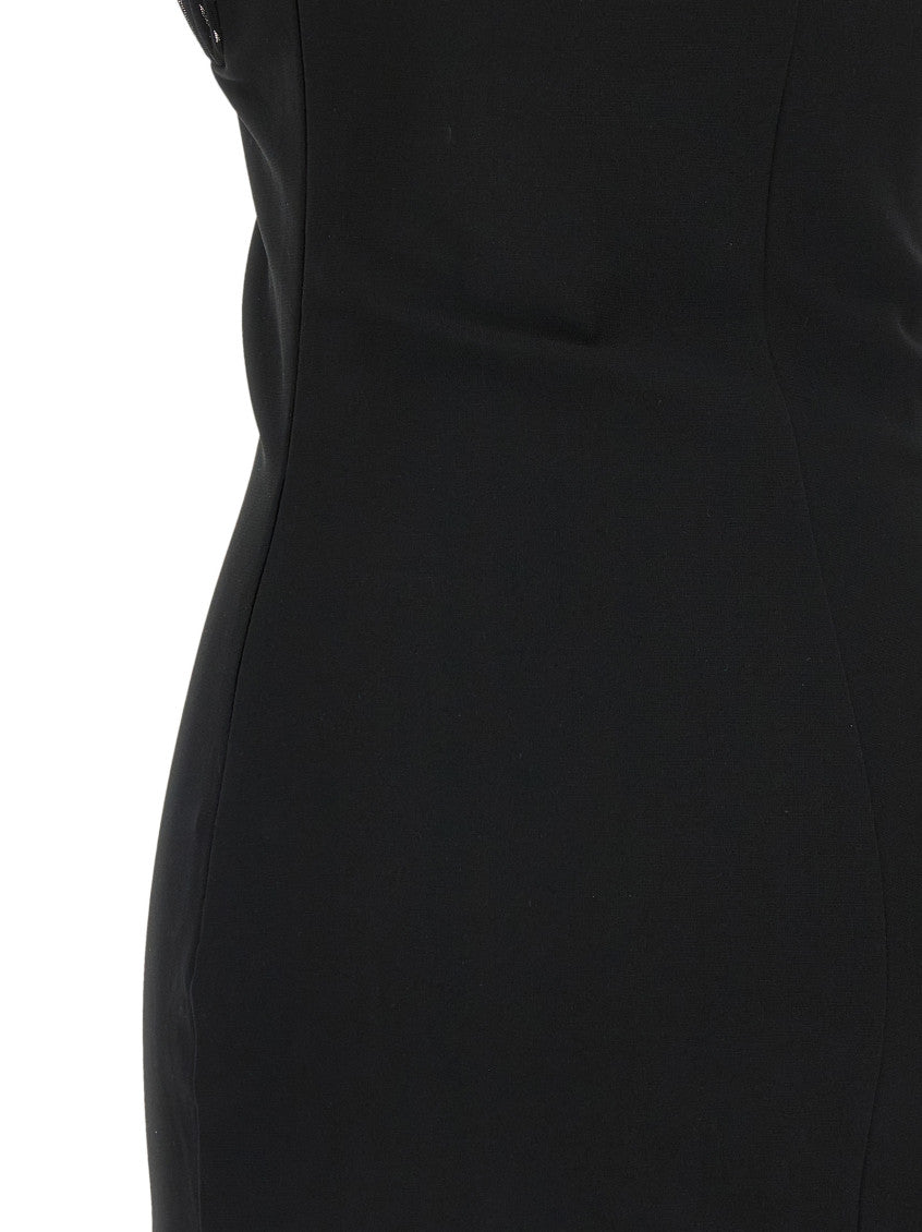 Black 'Draped Padded Cup Mini' dress 4