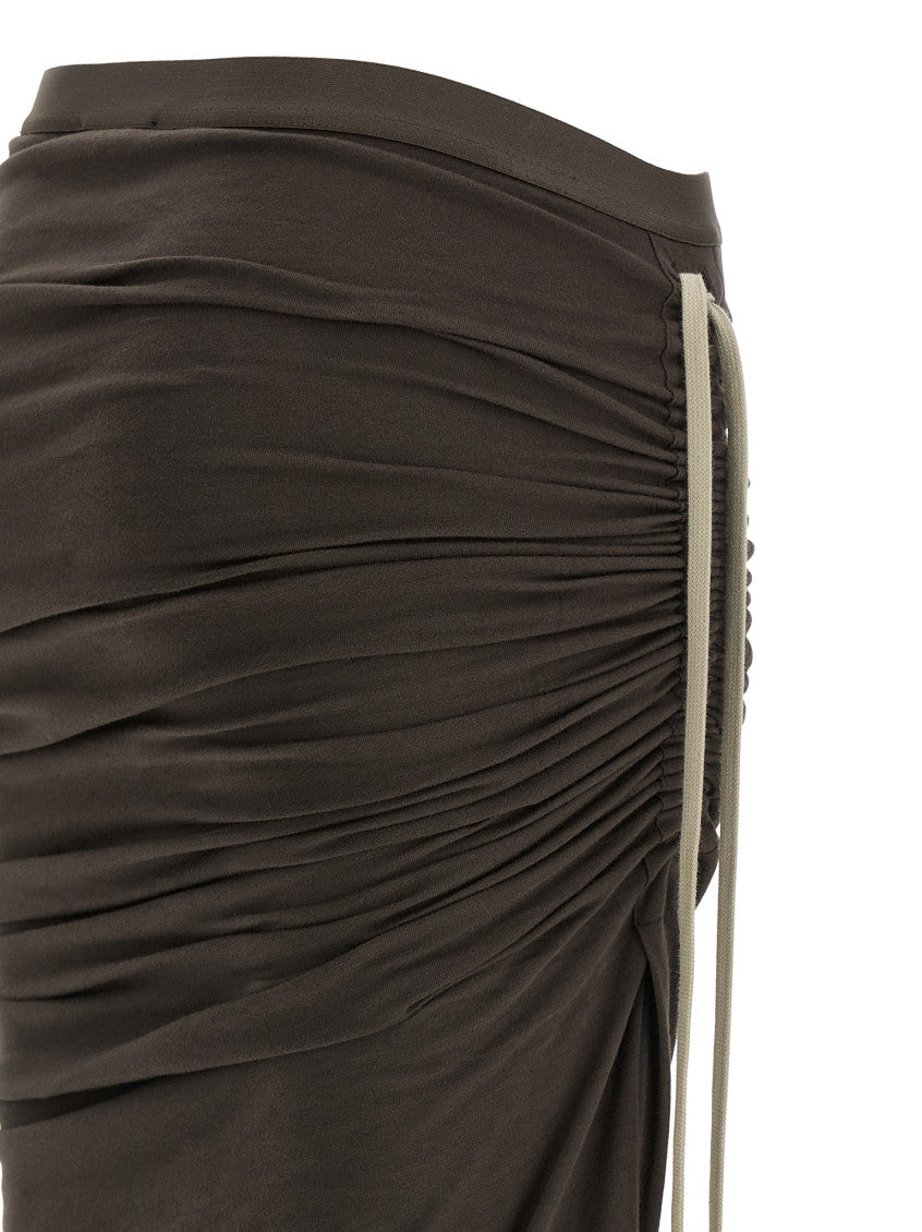 Brown Moncler + Rick Owens 'Adjustable' skirt 4