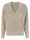 Beige Openwork sweater 1