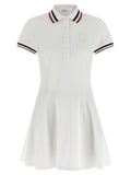 White Logo embroidery tennis dress 1