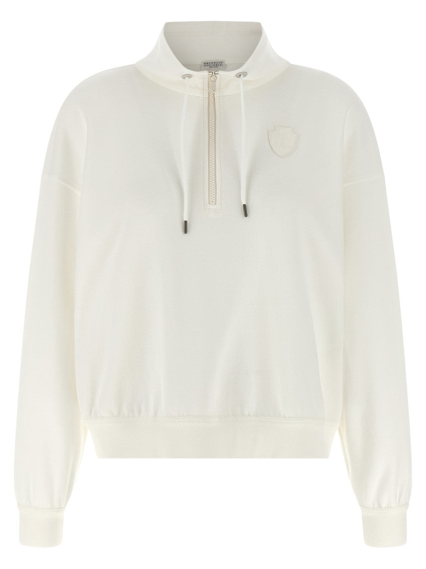 White Heraldic coat of arms sweatshirt 1