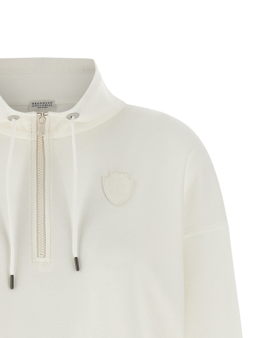 White Heraldic coat of arms sweatshirt 3