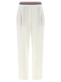 White Heraldic coat of arms joggers 1