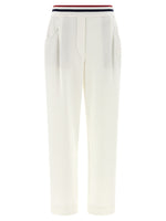 White Heraldic coat of arms joggers 1