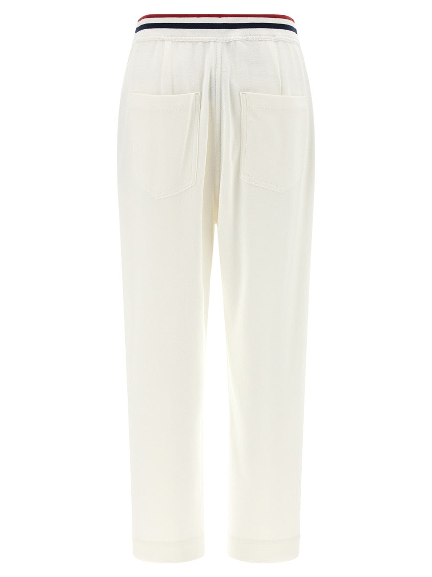 White Heraldic coat of arms joggers 2