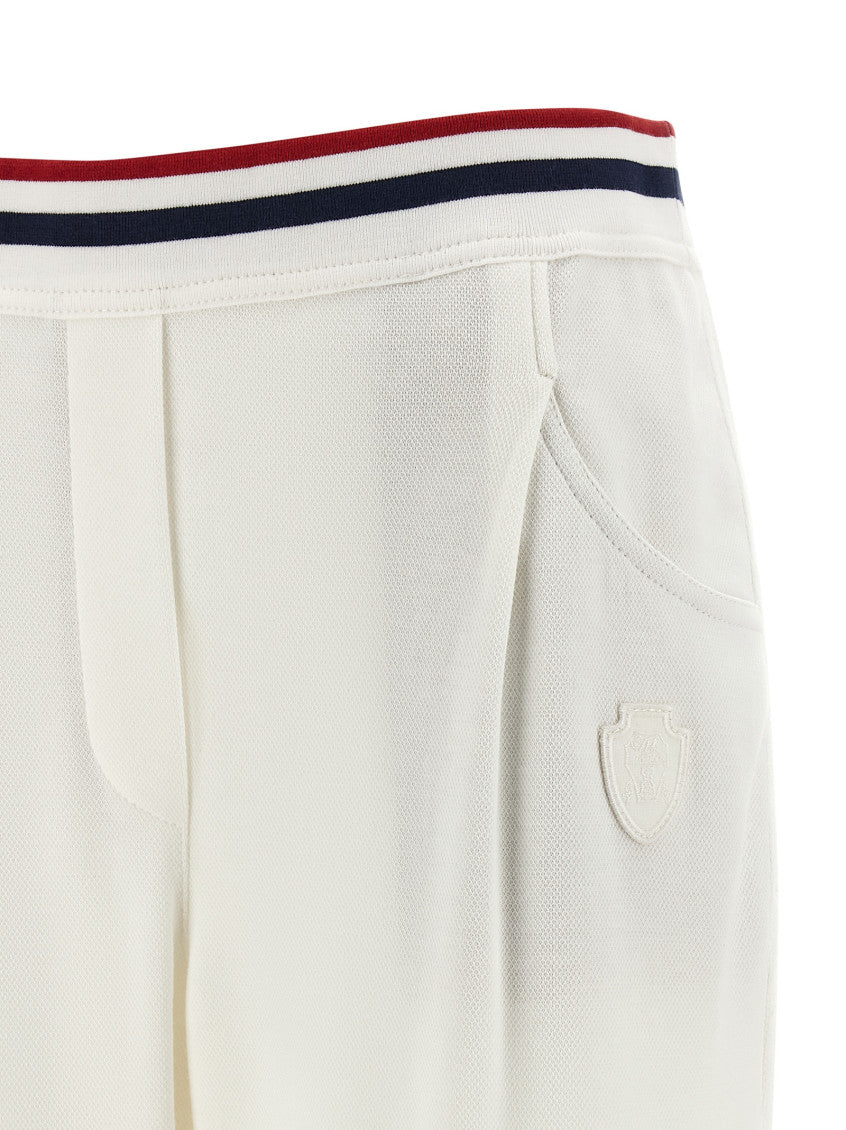 White Heraldic coat of arms joggers 3