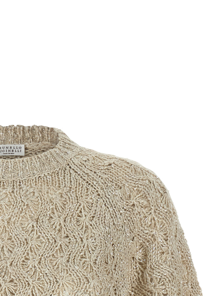 Beige 'Dazzling' sweater 3