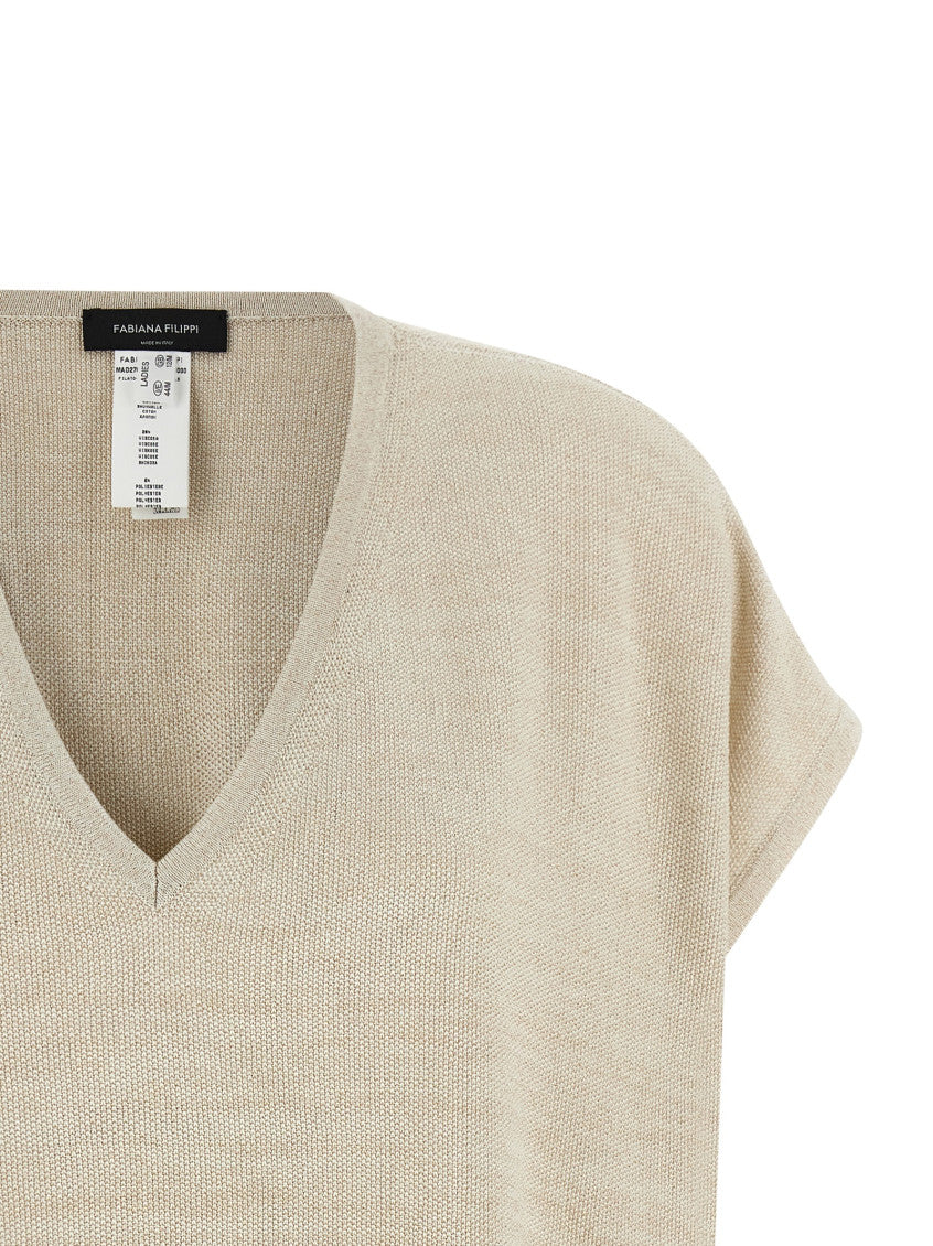 Gold Lamé thread sweater 3