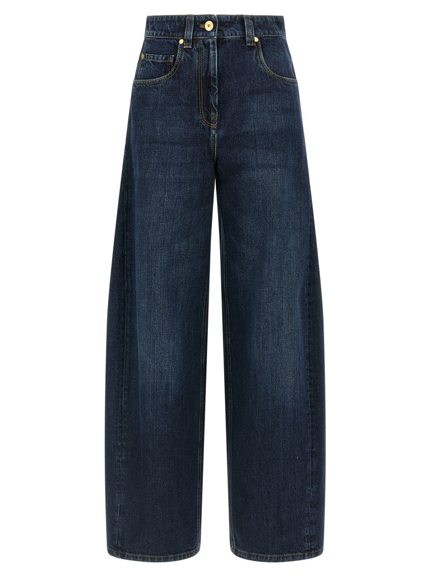 Blue 'Wide Barrel full lenght' jeans 1