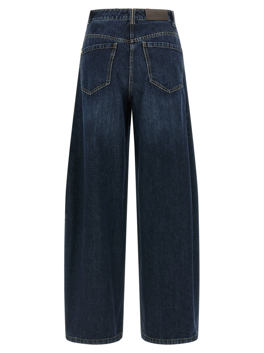 Blue 'Wide Barrel full lenght' jeans 2