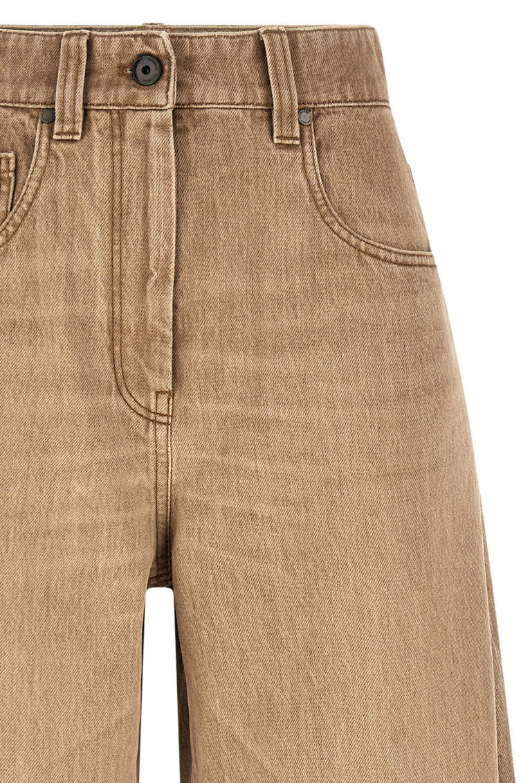 Beige 'Wide' jeans 3