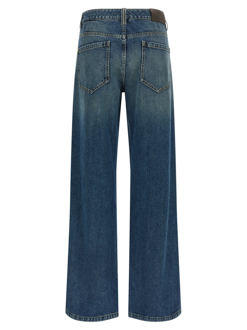Blue Stonewashed denim jeans 2