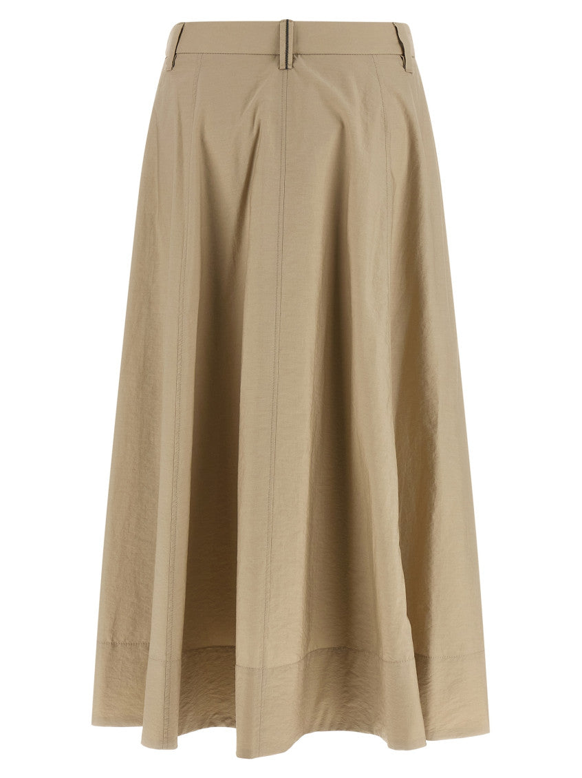 Beige Cotton skirt 2