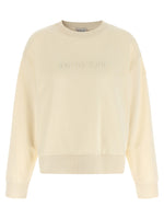 Beige Logo embroidery sweatshirt 1