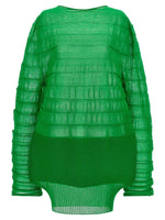 Green 'Moving Knit' top 1