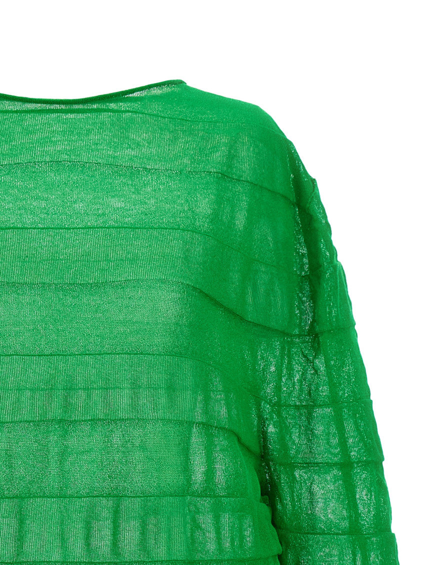 Green 'Moving Knit' top 3