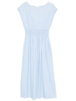 Blue  Boat Neck Midi Dress 1