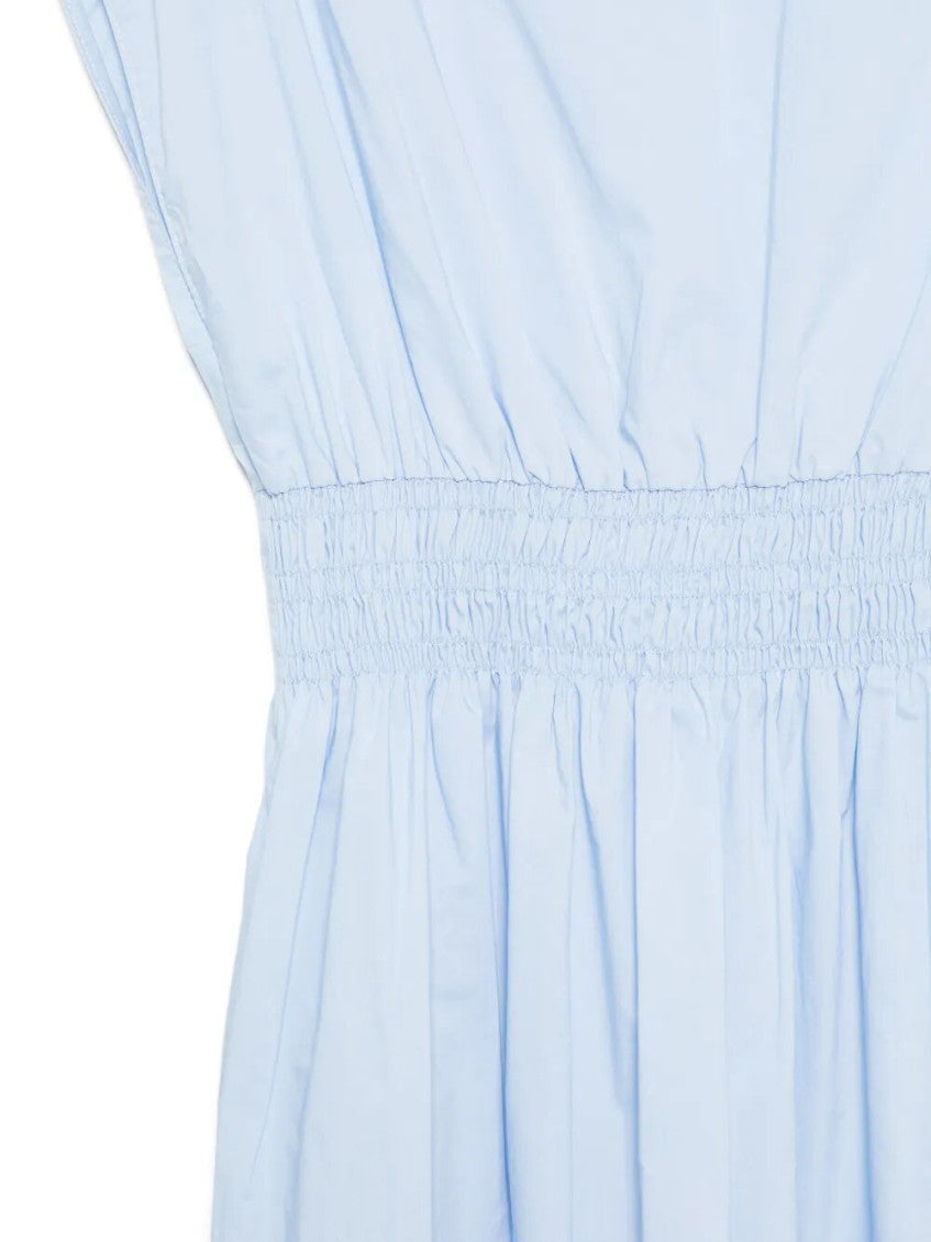 Blue  Boat Neck Midi Dress 3
