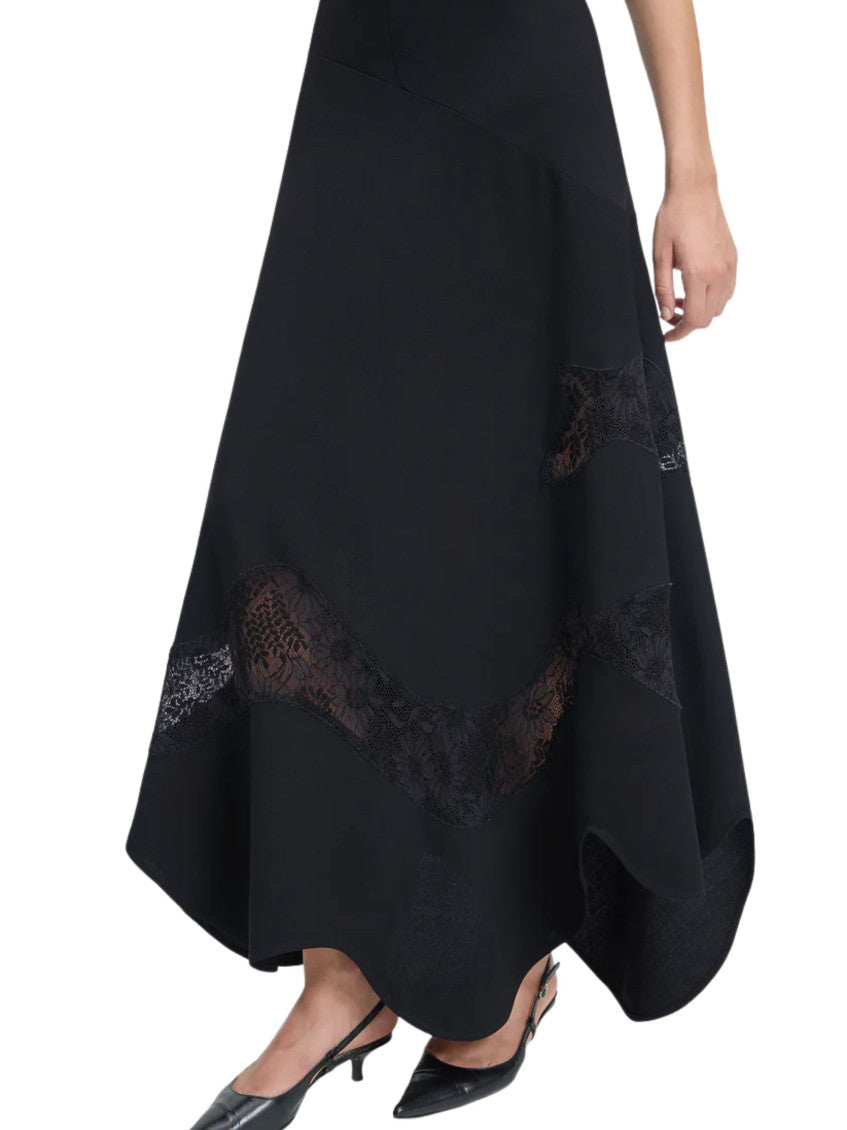 Black Crew Neck Midi Dress 3