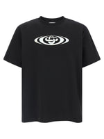 Black 'Warped Logo' T-shirt 1