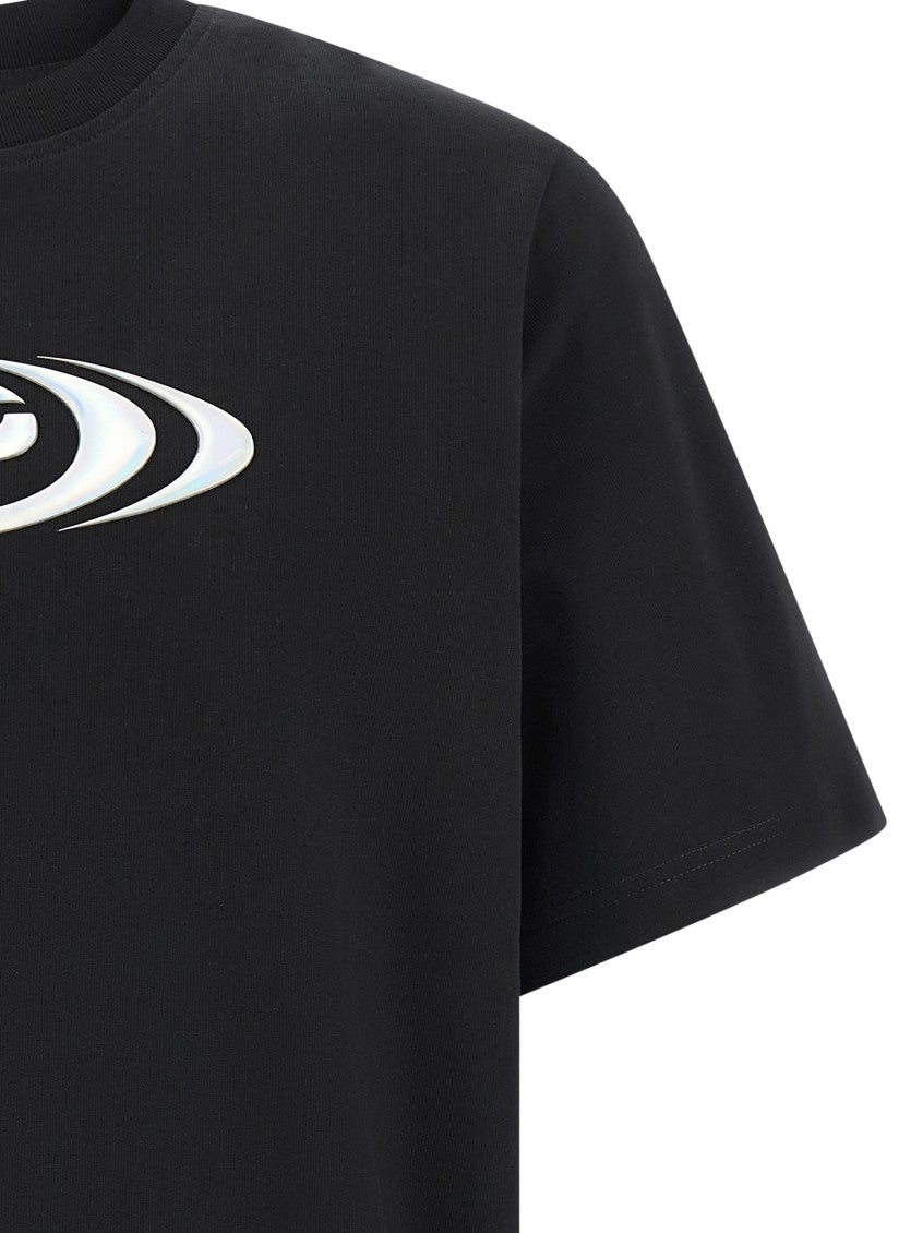 Black 'Warped Logo' T-shirt 3