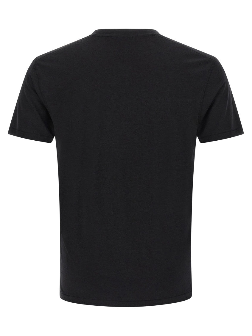 Black Logo Embroidery T-shirt 2
