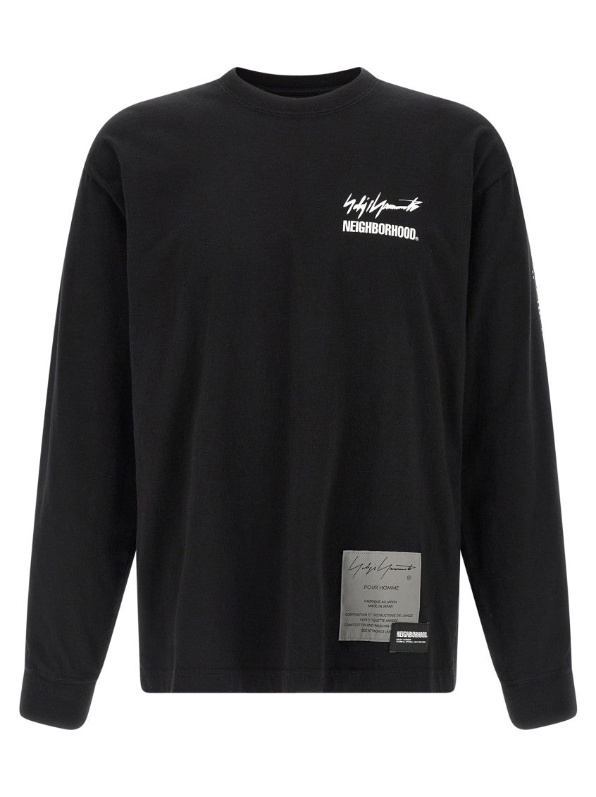 Black Yohji Yamamoto × NH 'LS TEE' T-shirt 1