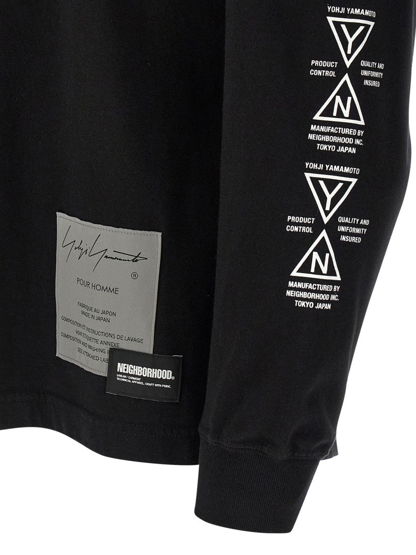 Black Yohji Yamamoto × NH 'LS TEE' T-shirt 4