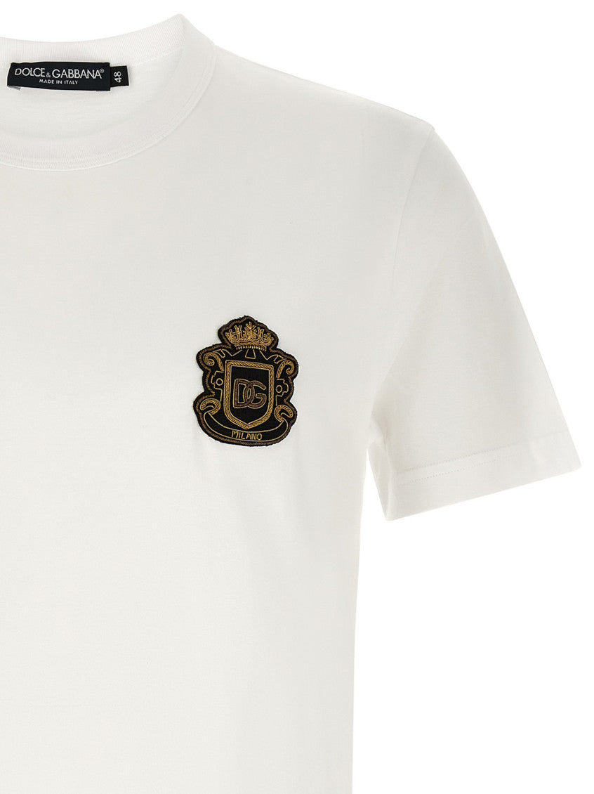 White Heraldic Patch T-shirt 3