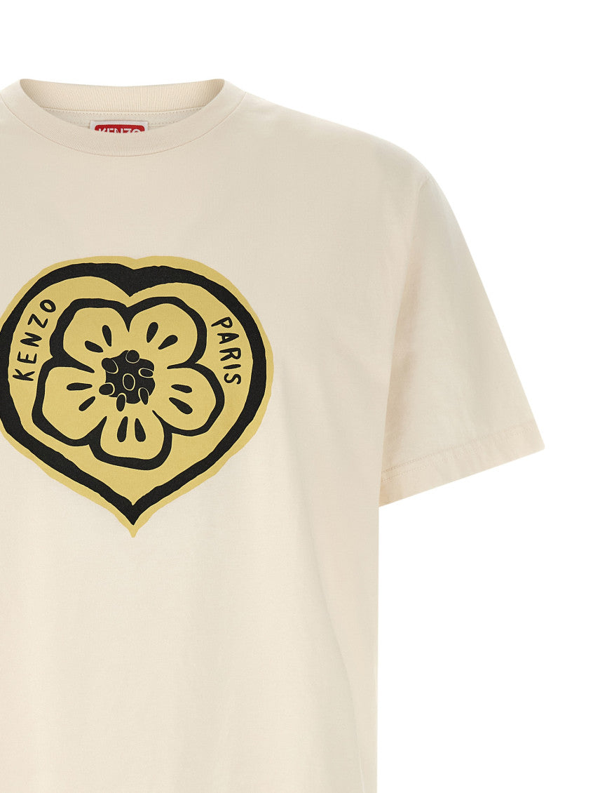 Beige 'Boke Heart' T-shirt 3