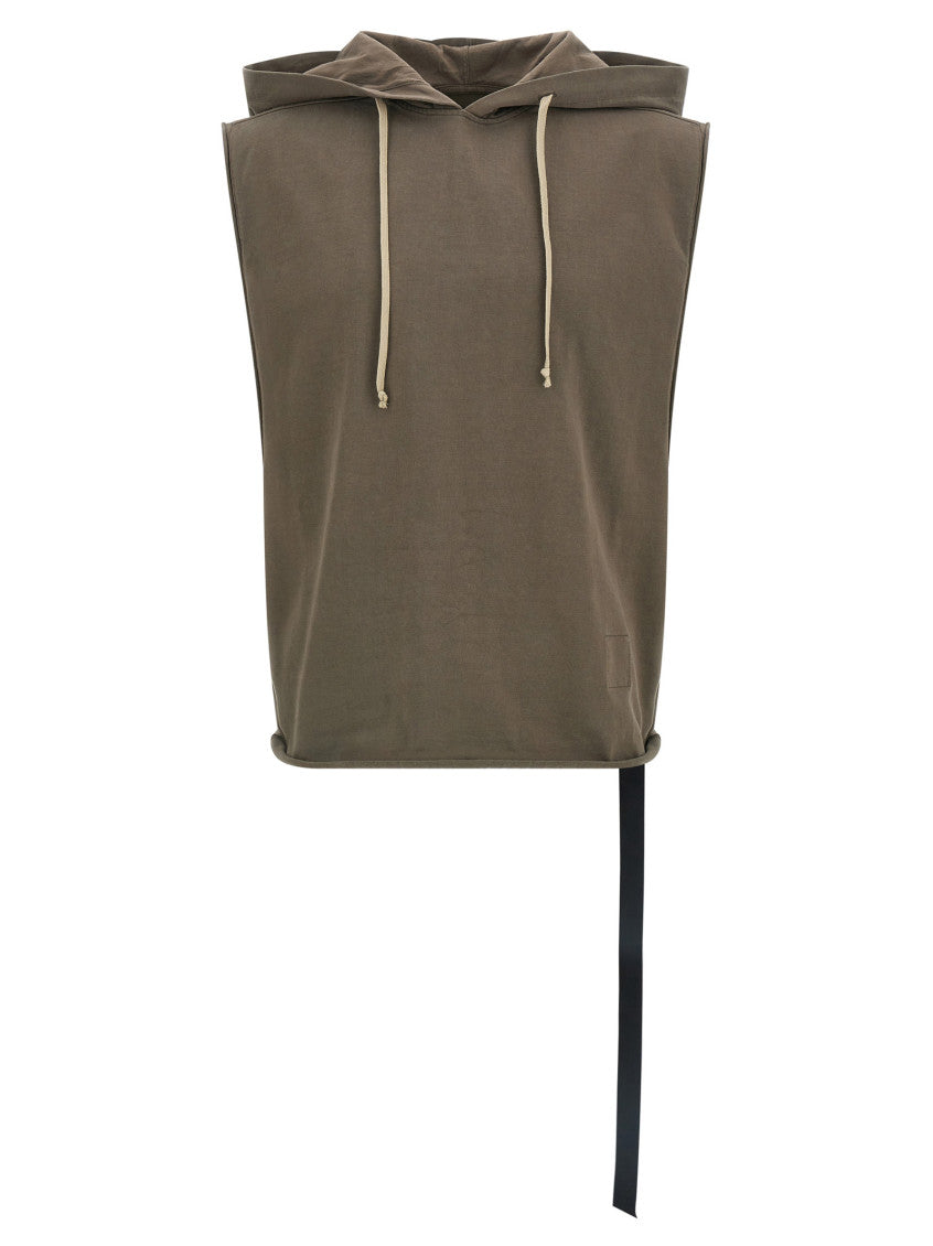Brown 'Hooded Tunic' Top 1