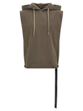 Brown 'Hooded Tunic' Top 1