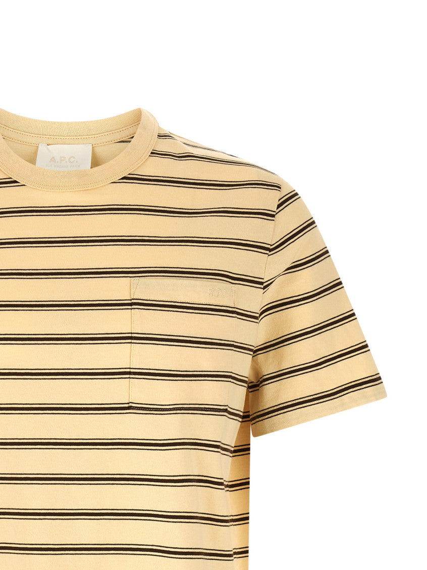 Beige Striped T-shirt 3
