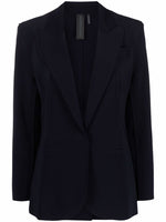 Dark Blue Single-breasted Jacket 1