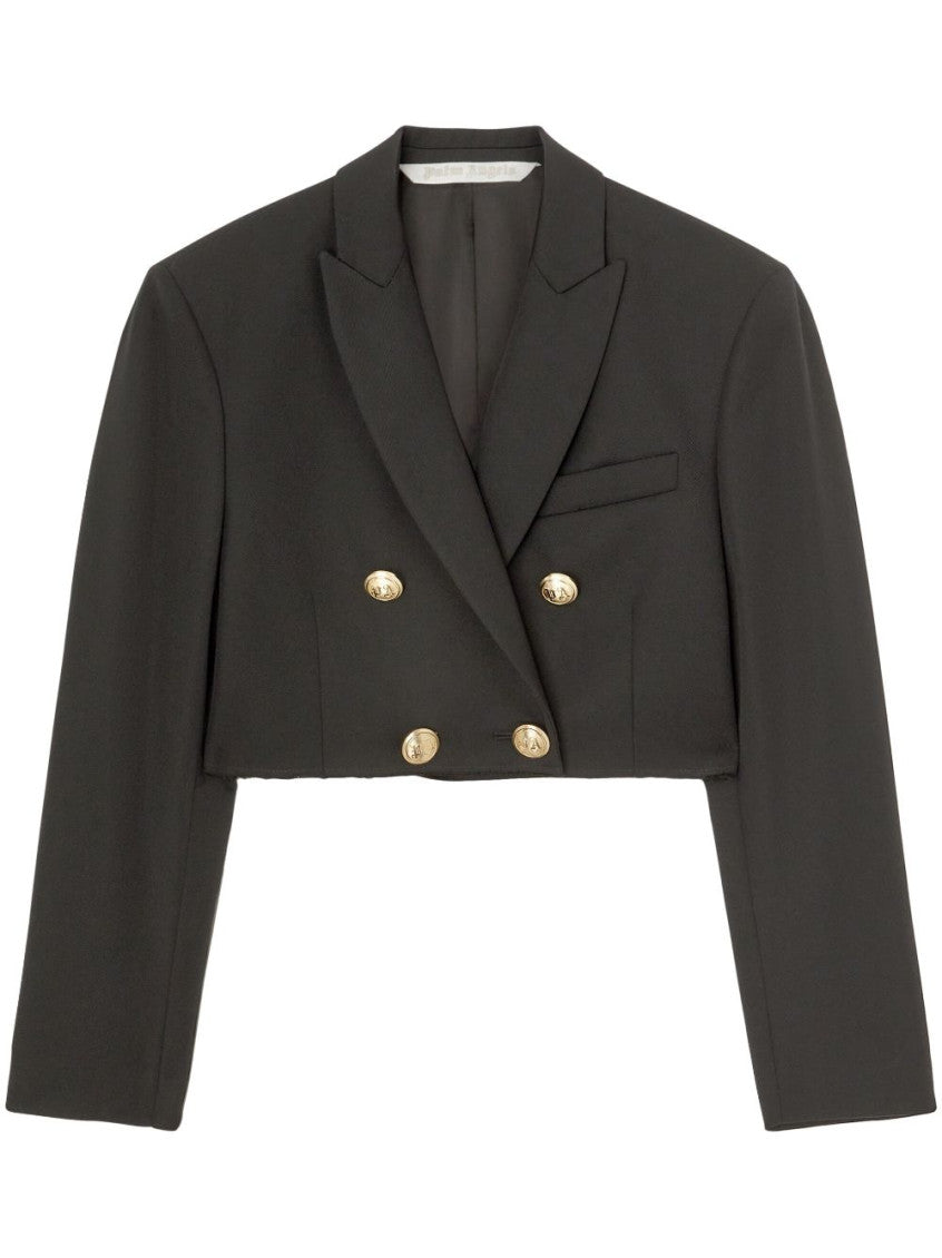 Black Cropped blazer 1